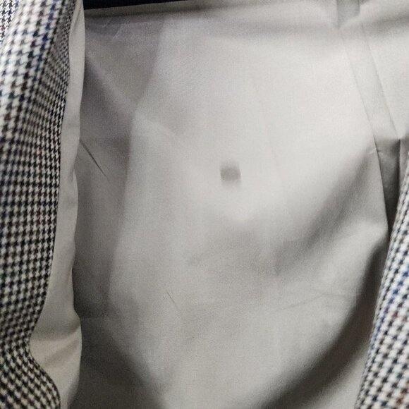 Lauren Ralph Lauren Brown Houndstooth Sportcoat Blazer Tan 100% Wool 48R - Picture 16 of 16